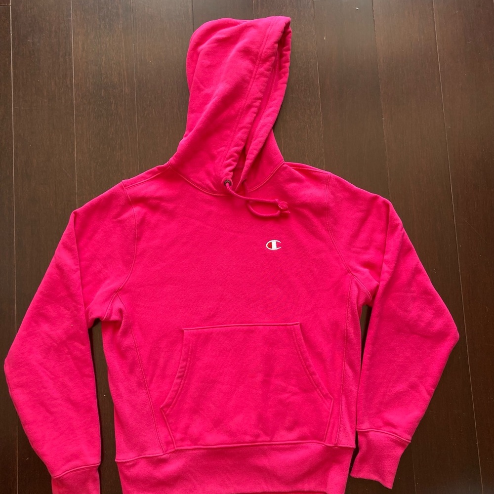 Champion Reverse Weave Hoodie in Pink